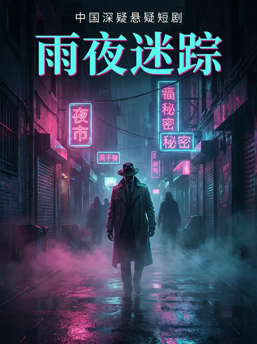 神秘网站 悬疑追踪短剧 - 雨夜迷踪海报